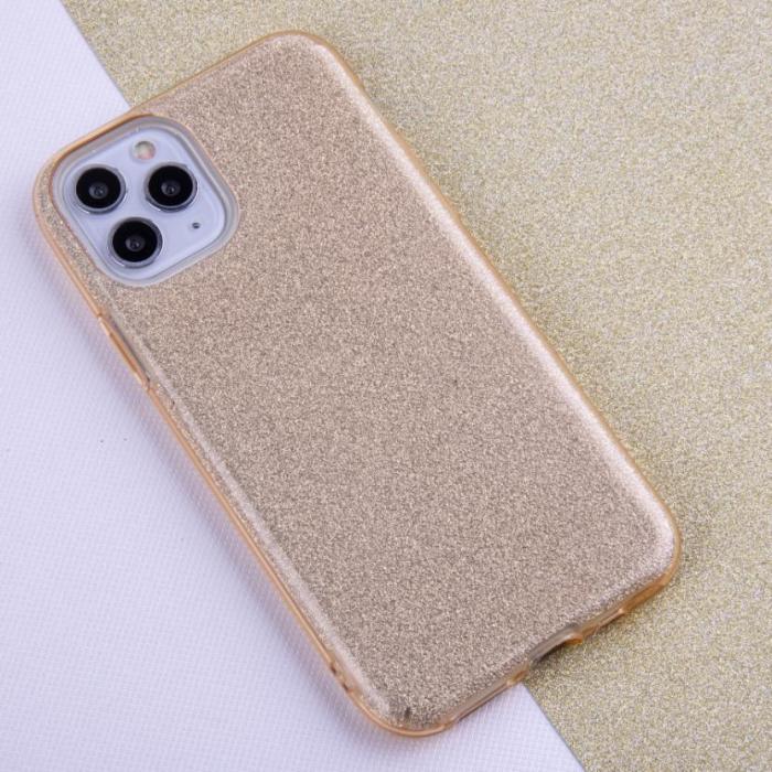 OEM - Glitter 3-i-1 Skal för Samsung Galaxy S21 guld