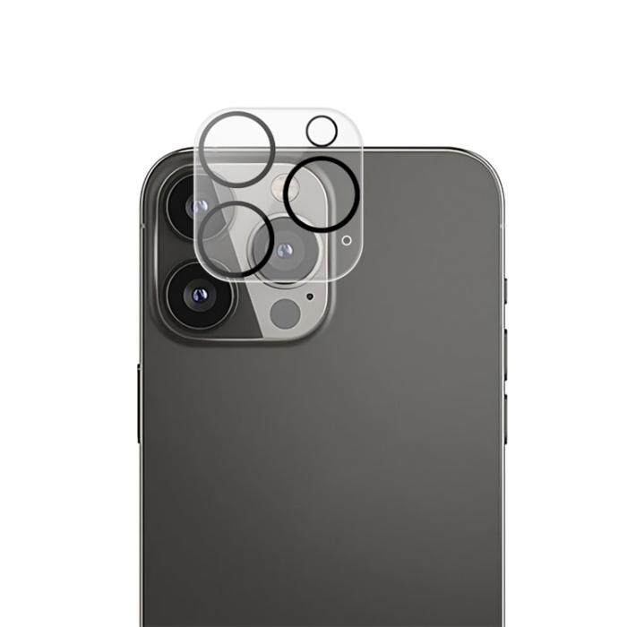 Mocolo - Mocolo iPhone 15 Pro Kameralinsskydd i Härdat glas Silk Printing HD