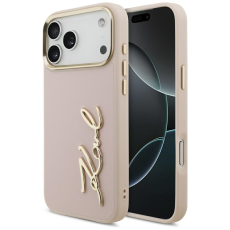 KARL LAGERFELD - Karl Lagerfeld iPhone 17 Pro Mobilskal Script Logo - Rosa