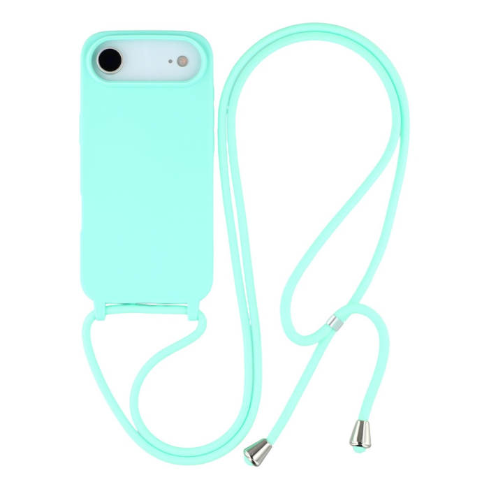 A-One Brand - iPhone 17 Air Mobilskal TPU Shockproof med Lanyard - Mintgrön