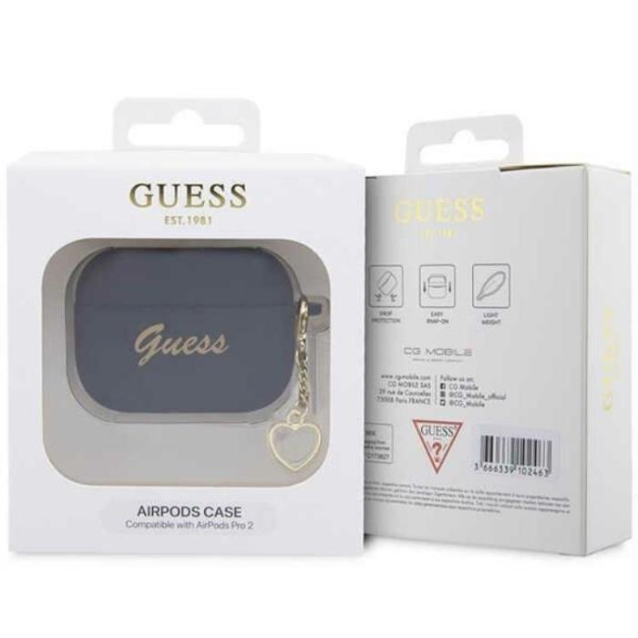 Guess - Guess Airpods Pro 2 Skal Charm Heart Collection - Svart