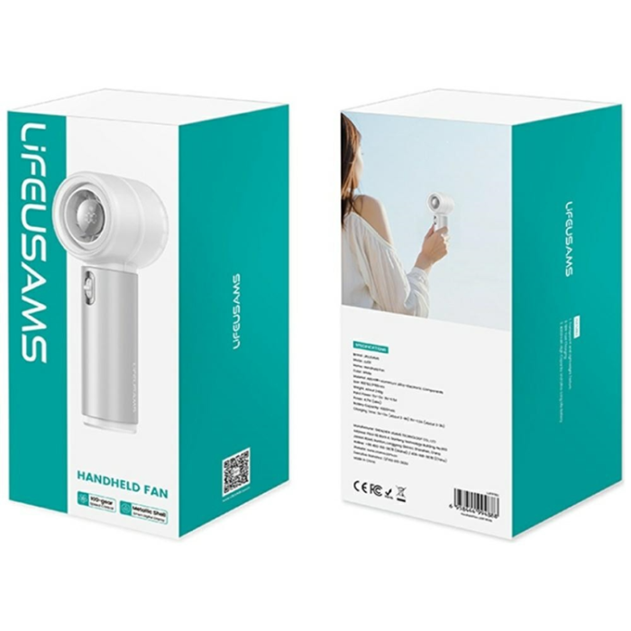 USAMS - USAMS Handfläkt 4000 mAh LU03 Life - Vit