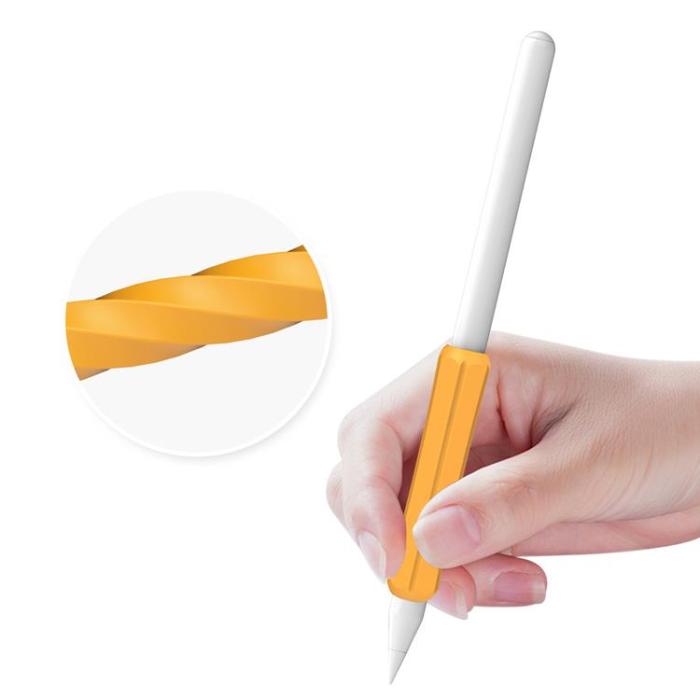 UTGATT1 - Stoyobe 3 Pcs Set Silikon Hållare För Stylus Penna - Orange/Svart/Vit