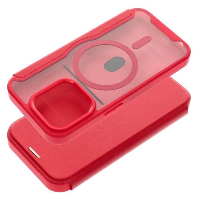 OEM - iPhone 15 Pro Plånboksfodral Magsafe Smart - Röd