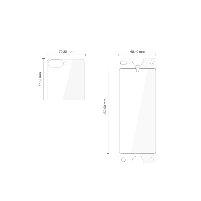 Tech-Protect - Tech-Protect Easy Set 4-i-1 Härdat Glas Skärmskydd För Galaxy Z Flip 7/8