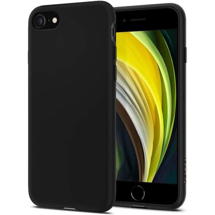 UTGATT1 - Spigen Liquid Crystal Skal iPhone 7/8/SE (2020/2022) - Matte Svart