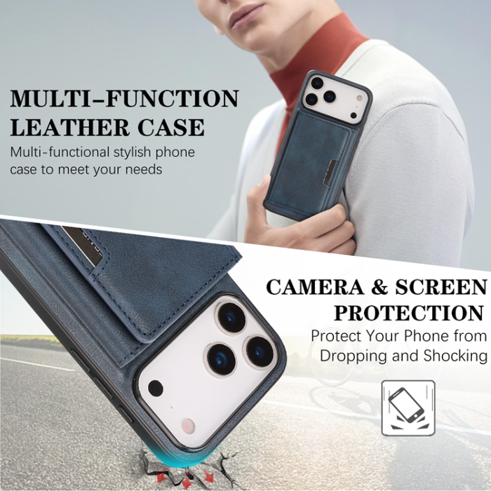 A-One Brand - iPhone 17 Pro Mobilskal MagSafe Kickstand Tri-fold Korthållare