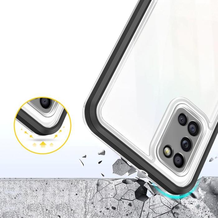 OEM - 3in1 Galaxy A03s Skal Frame gel - Svart