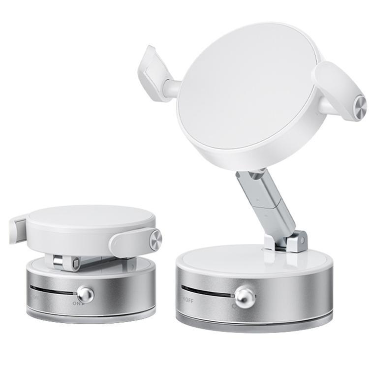 Magnetisk Bilhållare med Sugkopp A9 360° Rotation (Vit) | 5566 | AlltMobil