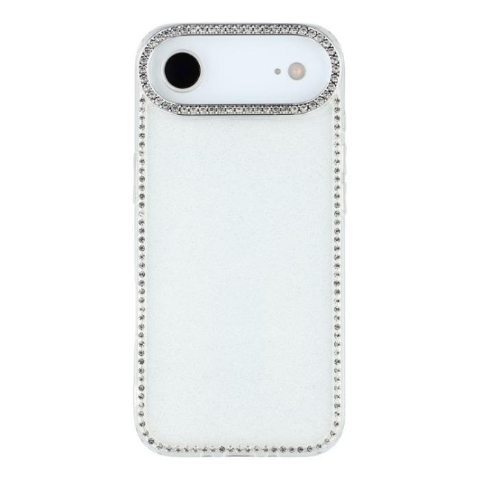 A-One Brand - iPhone Air Mobilskal Rhinestone Edge - Glitter Transparent