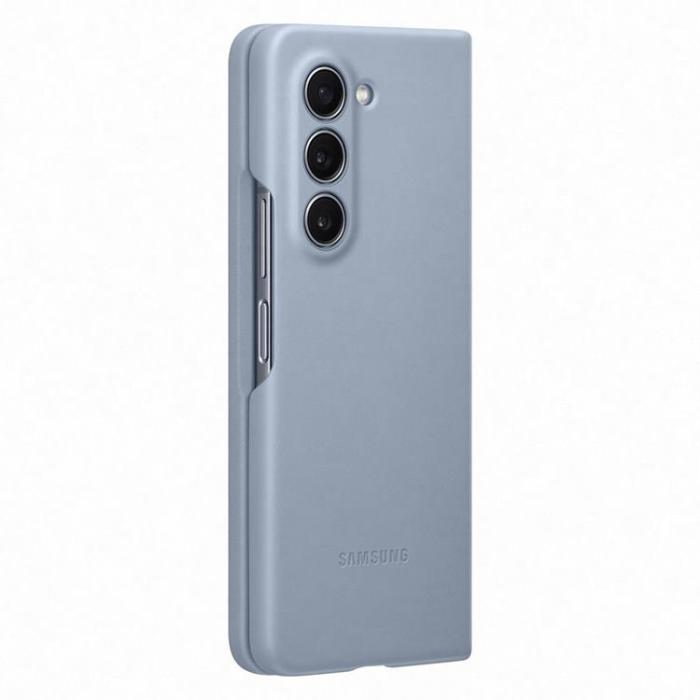 Samsung - Samsung Galaxy Z Fold 5 Mobilskal PU Läder - Blå