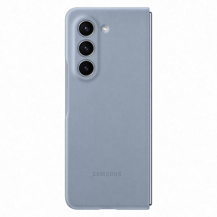 Samsung - Samsung Galaxy Z Fold 5 Mobilskal PU Läder - Blå