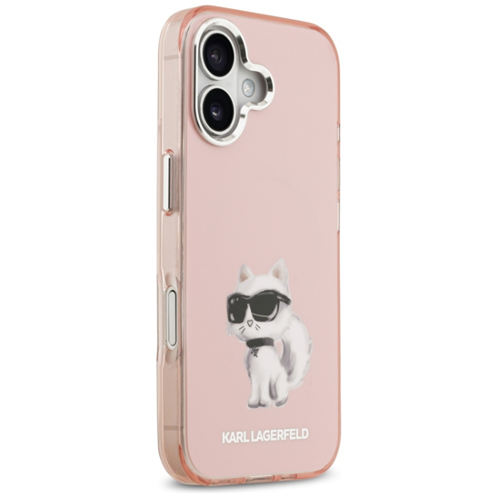 KARL LAGERFELD - Karl Lagerfeld Mobilskal till iPhone 17 Magsafe Aquarelle Choupette - Rosa