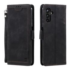 OEM - Samsung Galaxy S26+ Pl&aring;nboksfodral RFID-Skydd Konstl&auml;der - Svart