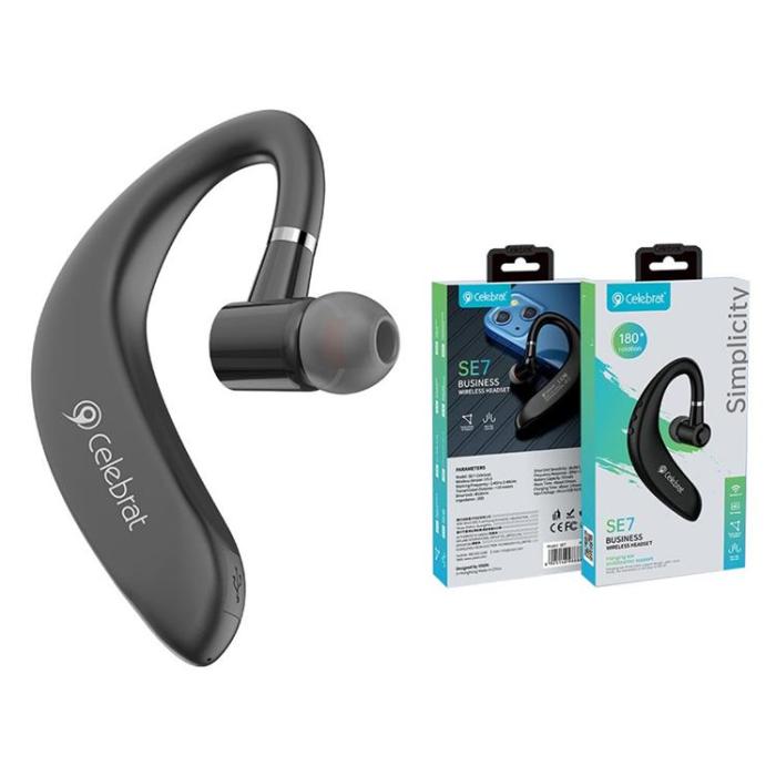 CELEBRAT - [2-Pack] CELEBRAT In-Ear Hörlur Bluetooth SE7 - Svart