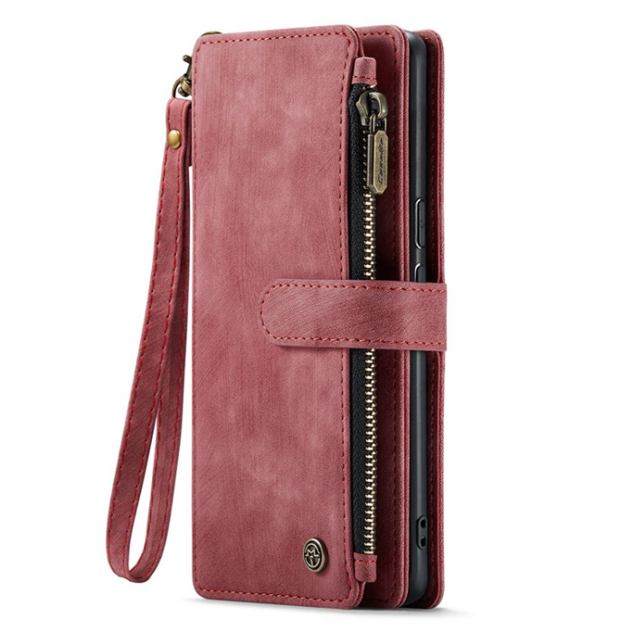 Caseme - CASEME Google Pixel 7A Plånboksfodral C30 Zipper - Röd