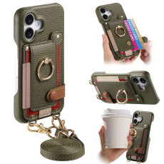 A-One Brand - iPhone 16 Mobilskal med Korth&aring;llare Ring Kickstand