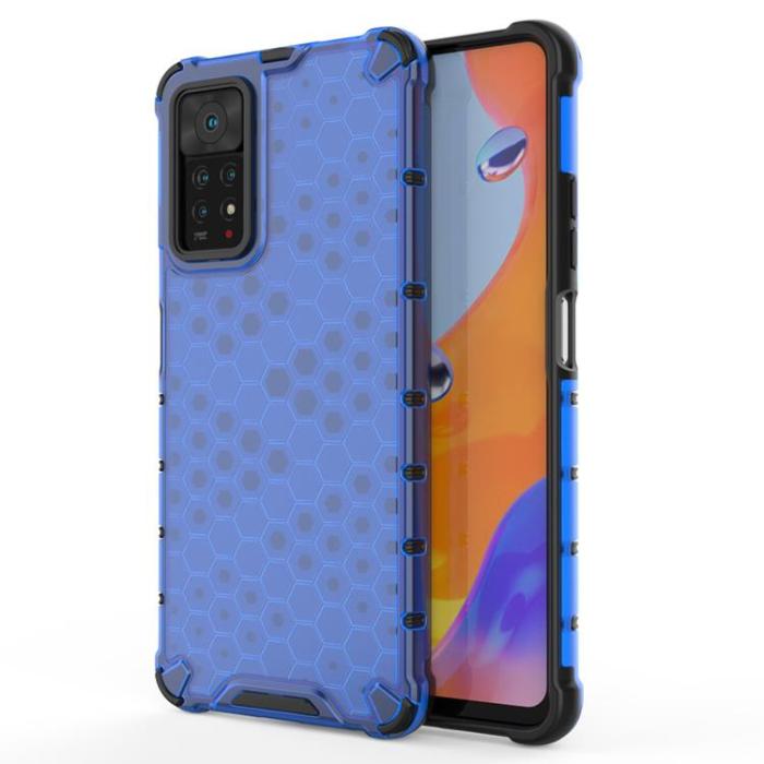 UTGATT1 - Xiaomi Redmi Note 11 Pro/Plus Skal Honeycomb Armored - Blå