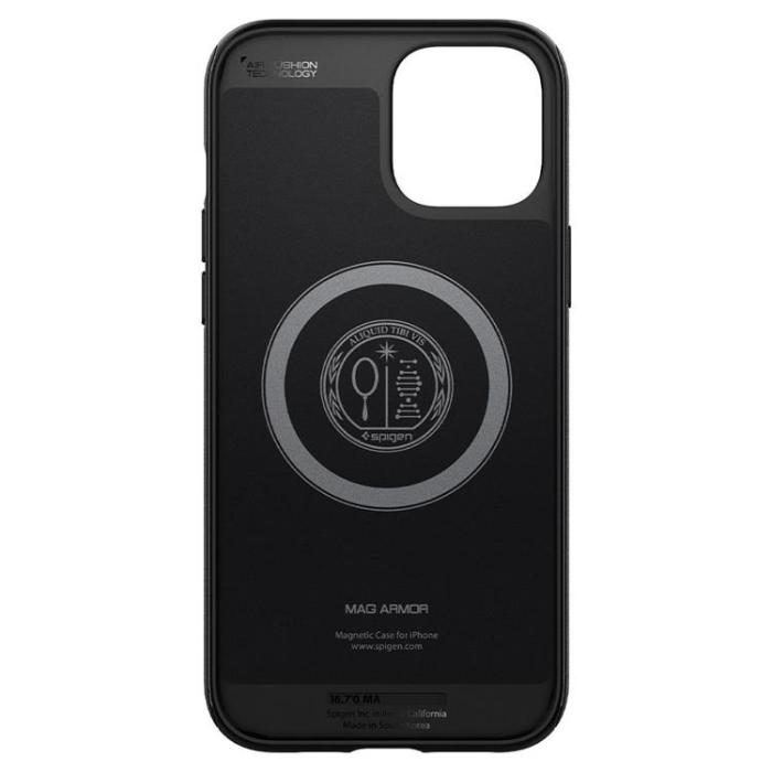 UTGATT - Spigen Mag Armor Skal iPhone 12/12 Pro - Matte Svart