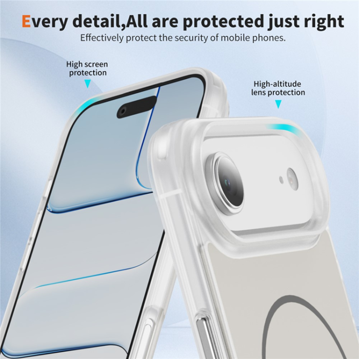 A-One Brand - iPhone Air Mobilskal MagSafe Skin Touch TPU PC - Vit