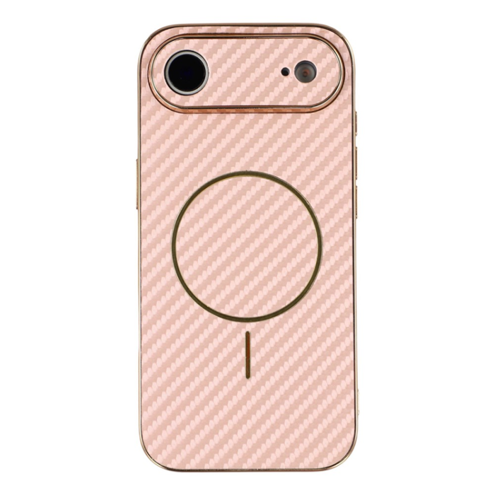 A-One Brand - iPhone Air Mobilskal MagSafe Carbon Fiber Electroplated - Rosa