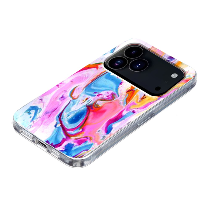 A-One Brand - iPhone 17 Pro Max Mobilskal Marble Pattern Printing Soft