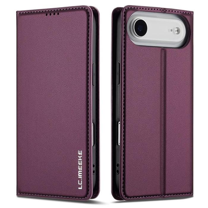 LC.imeeke - LC.IMEEKE iPhone Air Plånboksfodral PU Läder - Lila
