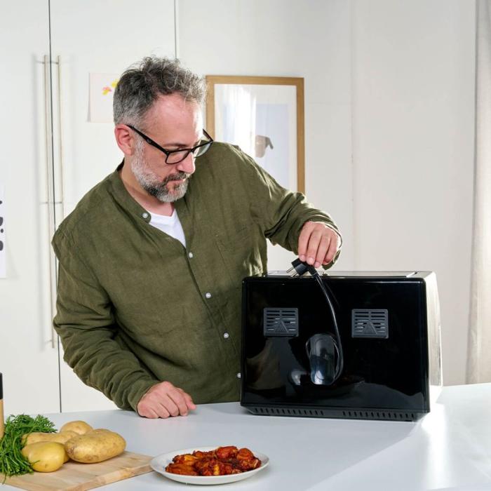 BLACK+DECK - BLACK+DECK Air Fryer Dual Basket 2500W
