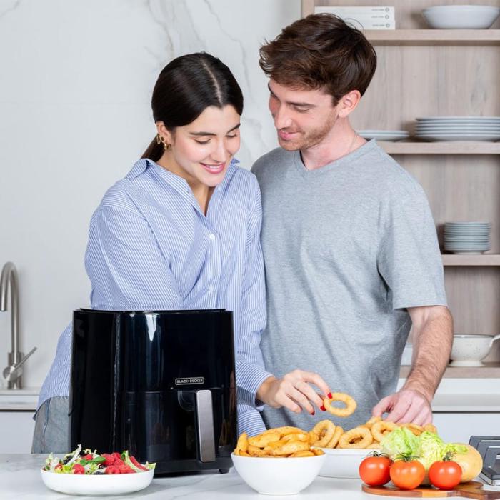 BLACK+DECK - BLACK+DECK Air Fryer Svart 5L 1450W