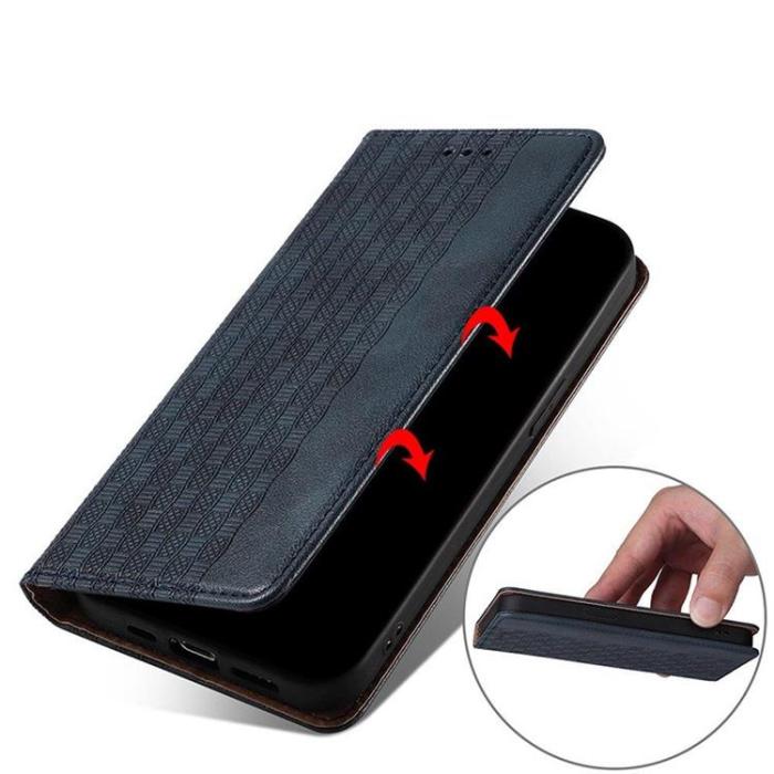 OEM - Galaxy A12 (2020/2021) Plånboksfodral Magnet Strap - Blå