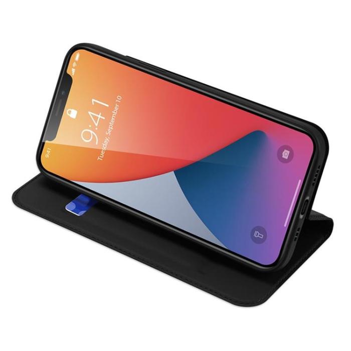 Dux Ducis - Dux Ducis Skin Series Plånboksfodral iPhone 12 Pro/12 - Svart