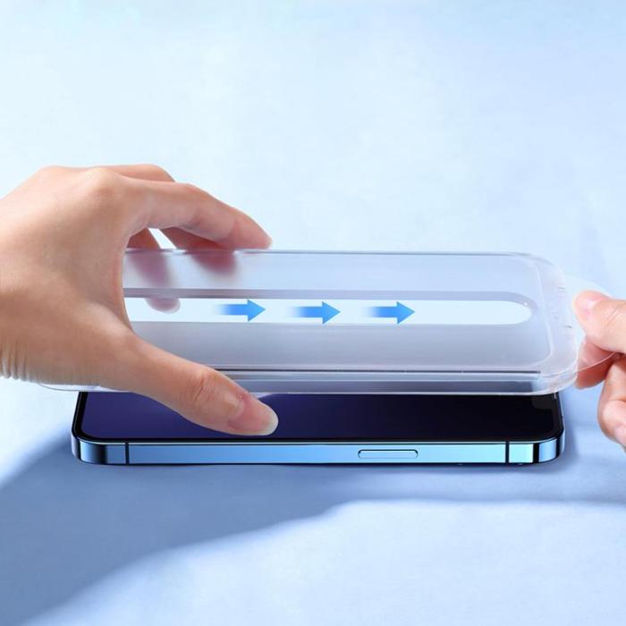 Joyroom - Joyroom iPhone 14 Pro Max Härdat Glas Skärmskydd Mounting kit