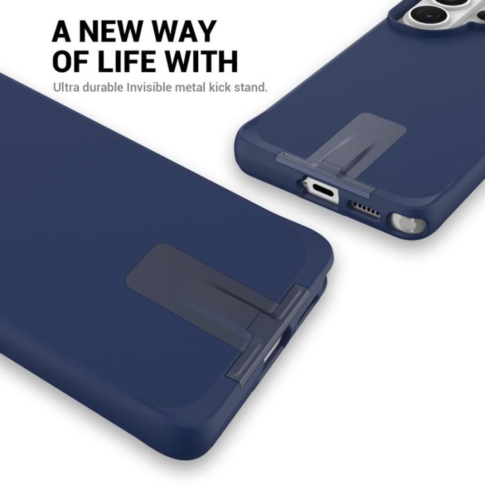 OEM - Mobilskal för Samsung Galaxy S26 Ultra Kickstand PC + TPU - Blå