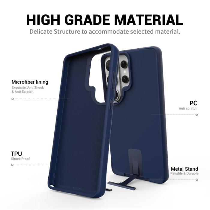 OEM - Mobilskal för Samsung Galaxy S26 Ultra Kickstand PC + TPU - Blå