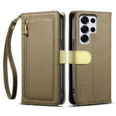 ESEBLE - ESEBLE Mobilfodral f&ouml;r Samsung Galaxy S26 Ultra Konstl&auml;der med spegel - Brun