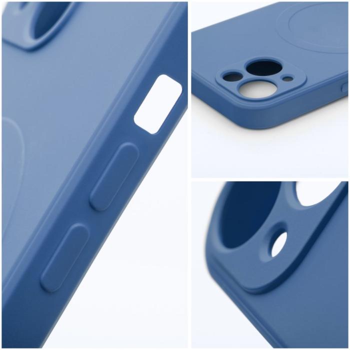 OEM - Silikon Magsafe Skal för iPhone 11 PRO i blått med magnetiskt lock.