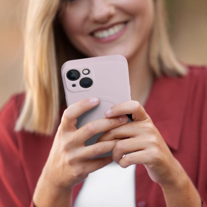OEM - Silikon Magsafe Skal för iPhone 11 PRO MAX i rosa färg.