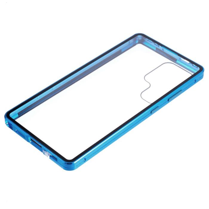 OEM - Mobilskal för Samsung Galaxy S26 Ultra Dubbel-Sidigt Härdat Glas - Blå