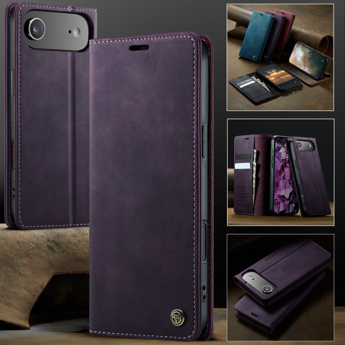 Caseme - Caseme iPhone Air Plånboksfodral RFID Blocking 033 - Lila