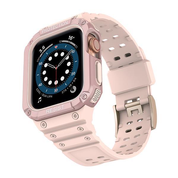 Armband kompatibelt med Apple Watch 4/5/6/7/SE (40/41/38mm) Rosa | 5123 | AlltMobil