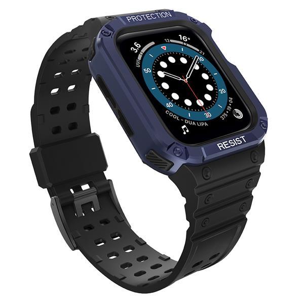 Armband kompatibelt med Apple Watch 4/5/6/7/SE (42/44/45mm) Svart