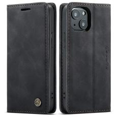 Caseme - CASEME 013 Pl&aring;nboksfodral i Konstl&auml;der f&ouml;r iPhone 13 - Svart