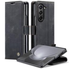 Caseme - CASEME 013 Wallet Leather Case f&ouml;r Samsung Galaxy Z Fold5 - Svart