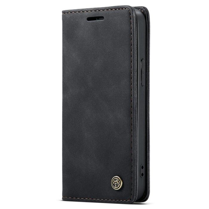 Caseme - CASEME 013 Plånboksfodral i Konstläder för iPhone 13 - Svart