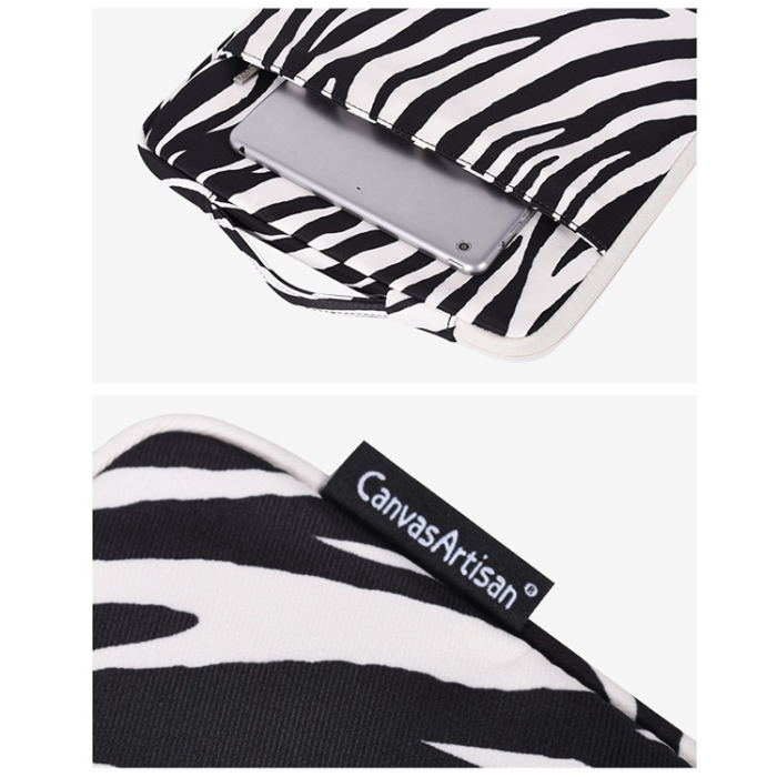 CANVASARTISAN - CANVASARTISAN MacBook Air Datorfodral 11'' Zebra Pattern H33-89
