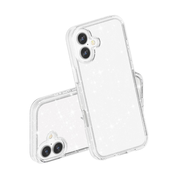 A-One Brand - iPhone 17 Mobilskal Glittrande Puderglitter - Vit