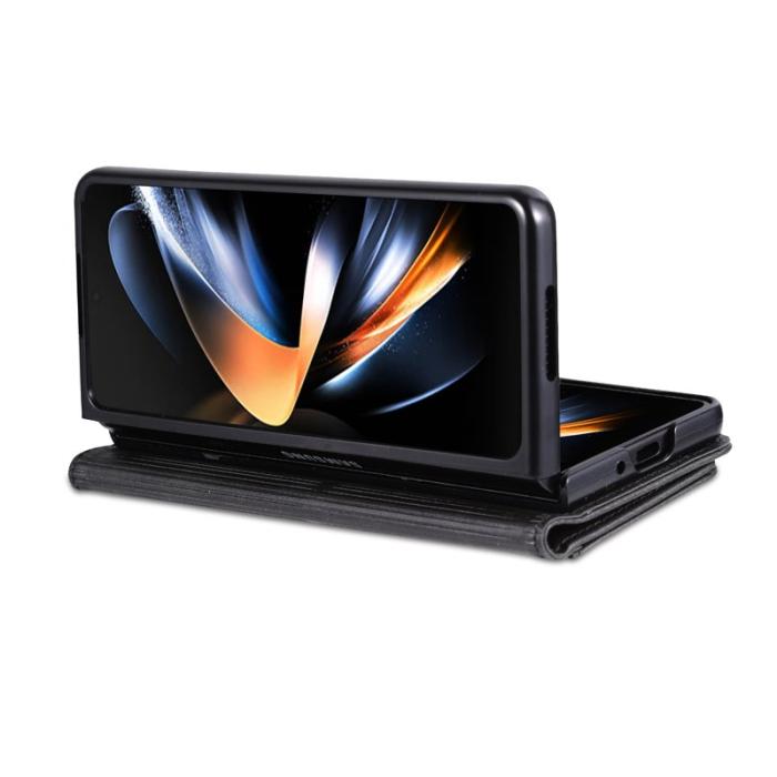 AZNS - AZNS Samsung Galaxy Z Fold5 Plånboksfodral Konstläder - Svart
