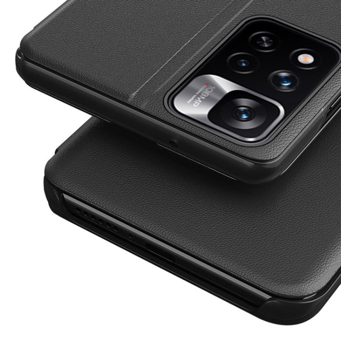 OEM - Xiaomi Redmi Note 11/11S Mobilfodral Eco Läder View - Svart