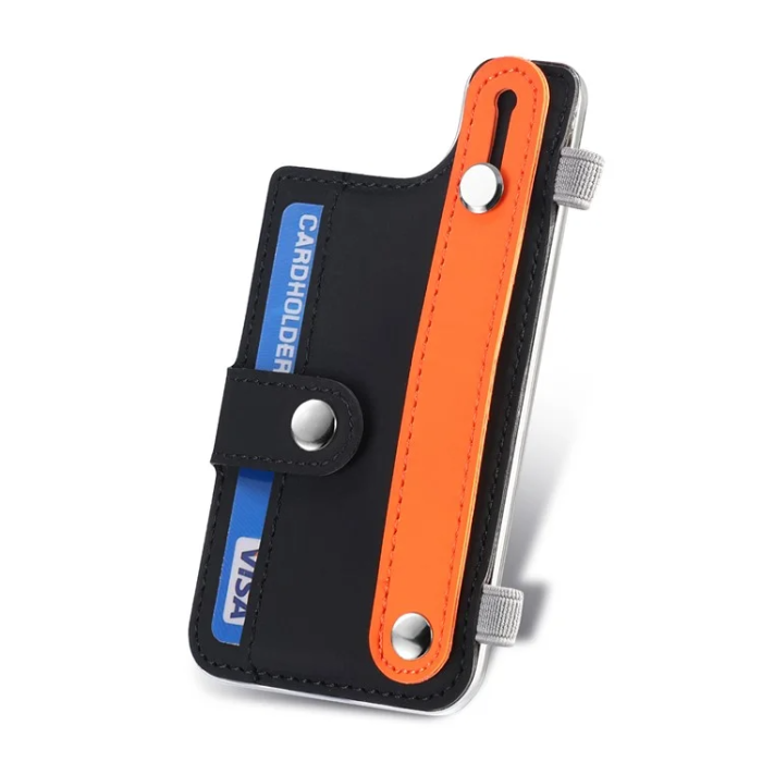 A-One Brand - Korthållare Kickstand PU-läder - Svart