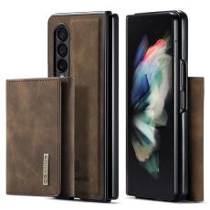 DG.MING - DG.MING Konstl&auml;der Pl&aring;nboksfodral f&ouml;r Samsung Galaxy Z Fold3 5G - Brun